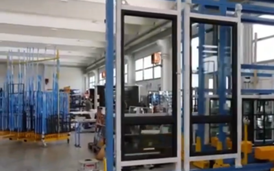 Automatic warehouse for storage, handling and siliconing